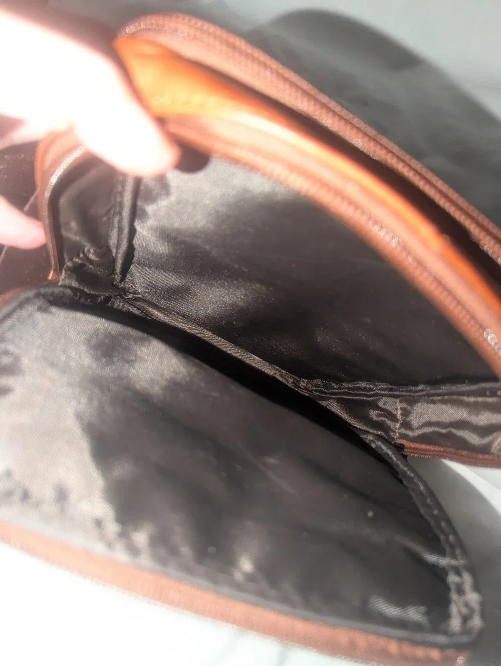 Xiao Duo Li Leather Crossbody Bag for Men - Brown